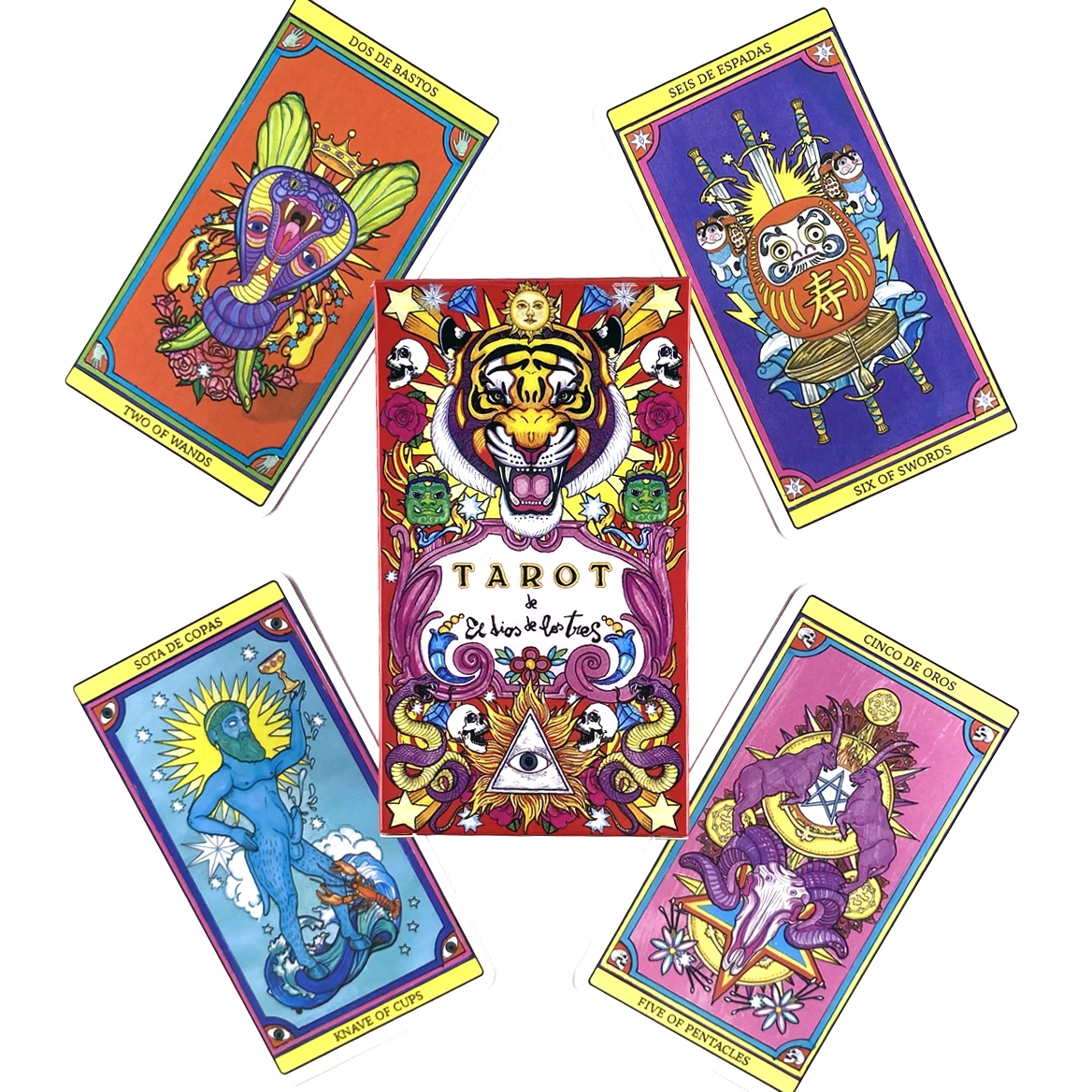 Tarot of The God of the Three Cards Leisure Party Game High Quality Fortune-telling Prophecy Oracle Cards With PDF Guidebook
Tarot of The God of the Three Cards Leisure Party Game High Quality Fortune-telling Prophecy Oracle Cards With PDF Guidebook