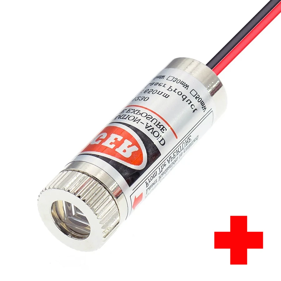 1pcs 650nm 5mW Red Cross Laser Module Head Glass Lens Focusable Industrial Class H91 
1pcs 650nm 5mW Red Cross Laser Module Head Glass Lens Focusable Industrial Class H91