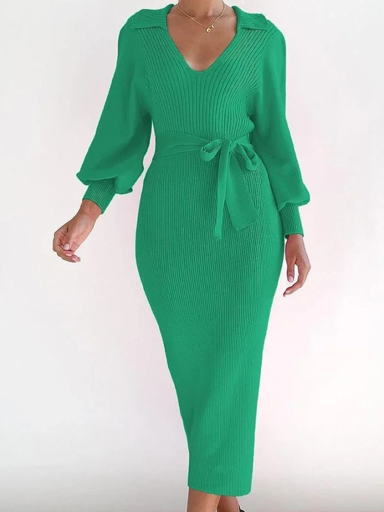 Women Autumn Winter Solid Midi Long Sweater Dress Elegant Casual Fashion Pullover Bodycon Slim Streetwear Knitted Dress 2023 New
Women Autumn Winter Solid Midi Long Sweater Dress Elegant Casual Fashion Pullover Bodycon Slim Streetwear Knitted Dress 2023 New
