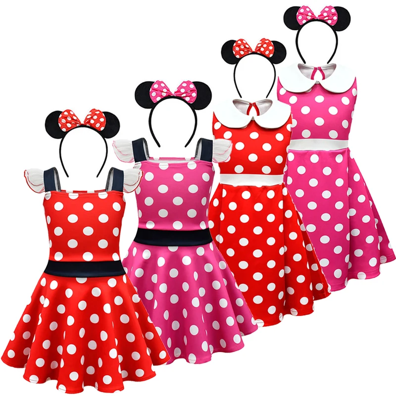 Disney New Girl Mickey Mouse Princess Dress Kids Sleeveless Summer Minnie Polka Dots Cute Dresses Children Costume with Headband
Disney New Girl Mickey Mouse Princess Dress Kids Sleeveless Summer Minnie Polka Dots Cute Dresses Children Costume with Headband