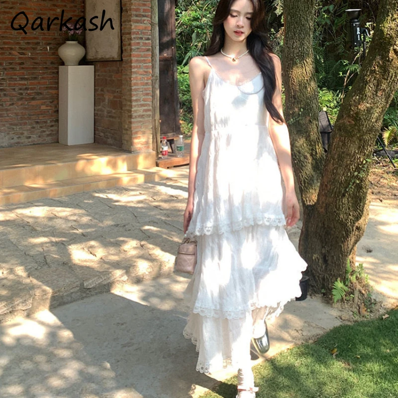 Elegant Women Lace Dresses Tender Loose Fairy Sleeveless Simple Popular Summer Slim Holiday Teenagers French Style Leisure Chic
Elegant Women Lace Dresses Tender Loose Fairy Sleeveless Simple Popular Summer Slim Holiday Teenagers French Style Leisure Chic