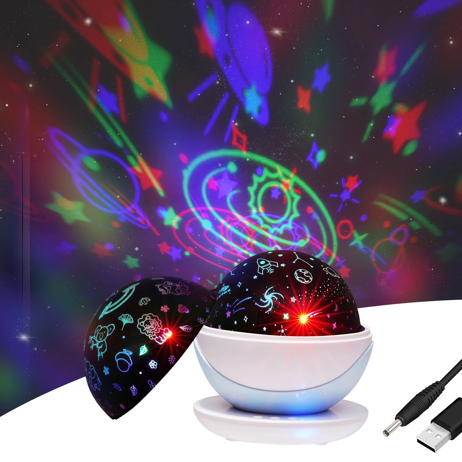 Star Projector Night Light Baby Night Light Rotation LED Light Lamp With 8 Colorful Lights For Baby Nursery Bedroom Decorate
Star Projector Night Light Baby Night Light Rotation LED Light Lamp With 8 Colorful Lights For Baby Nursery Bedroom Decorate