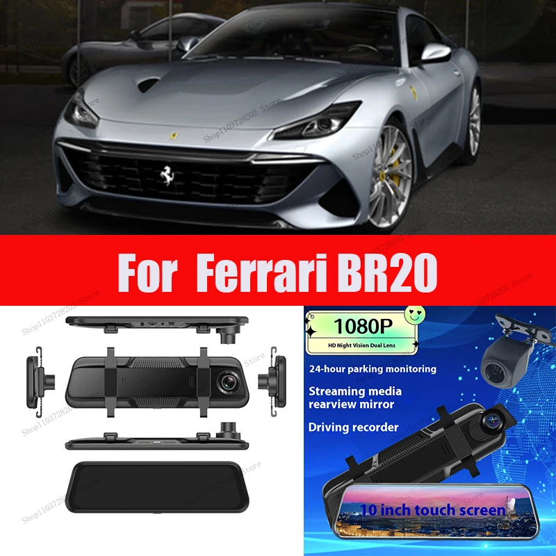 For Ferrari BR20 4K WIFI GPS Car Dvr Mirror Dash CamDual Lens Dashcam Drive Recorder Stream RearView Mirror IPS Screen Camera
For Ferrari BR20 4K WIFI GPS Car Dvr Mirror Dash CamDual Lens Dashcam Drive Recorder Stream RearView Mirror IPS Screen Camera