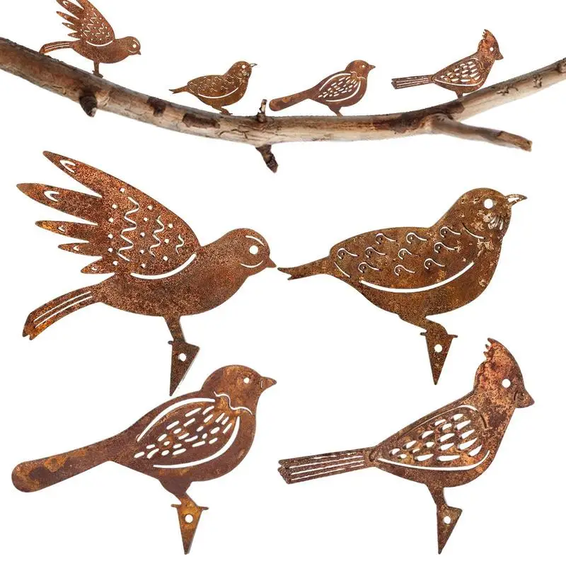 4pcs Rusty Metal Bird Silhouettes Garden Fence Decor Woodpecker Robin Steel Country Yard Art Gardening Decoration Metal Bird
4pcs Rusty Metal Bird Silhouettes Garden Fence Decor Woodpecker Robin Steel Country Yard Art Gardening Decoration Metal Bird