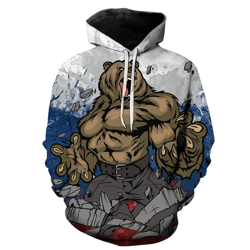 Autumn Animal Bear Men's 3D Hoodies Printed Funny Streetwear Sweatshirt Fashion Men Hip-hop Clothes Hoodie Oversized y2k Hoody
Autumn Animal Bear Men's 3D Hoodies Printed Funny Streetwear Sweatshirt Fashion Men Hip-hop Clothes Hoodie Oversized y2k Hoody