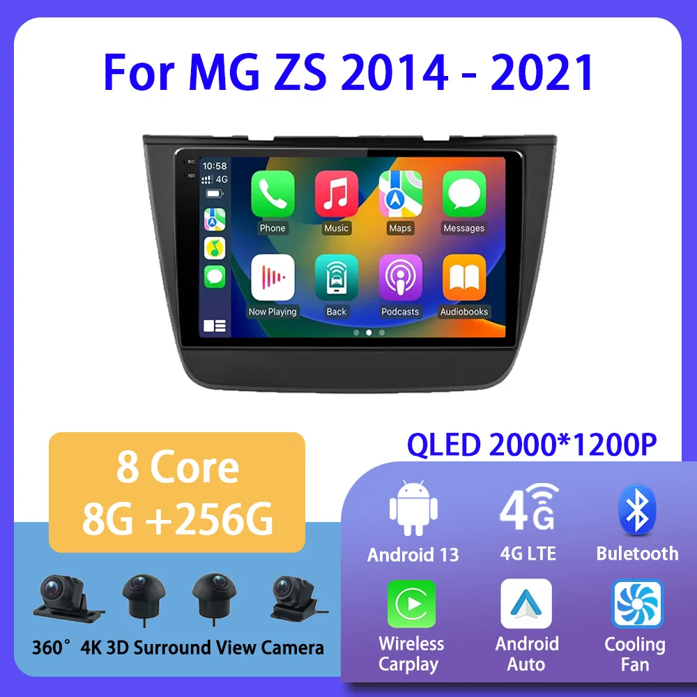 Мультимедийная магнитола на Android, с видеоплеером и GPS-навигацией для MG ZS 2014, 2015, 2016 - 2021
Мультимедийная магнитола на Android, с видеоплеером и GPS-навигацией для MG ZS 2014, 2015, 2016 - 2021