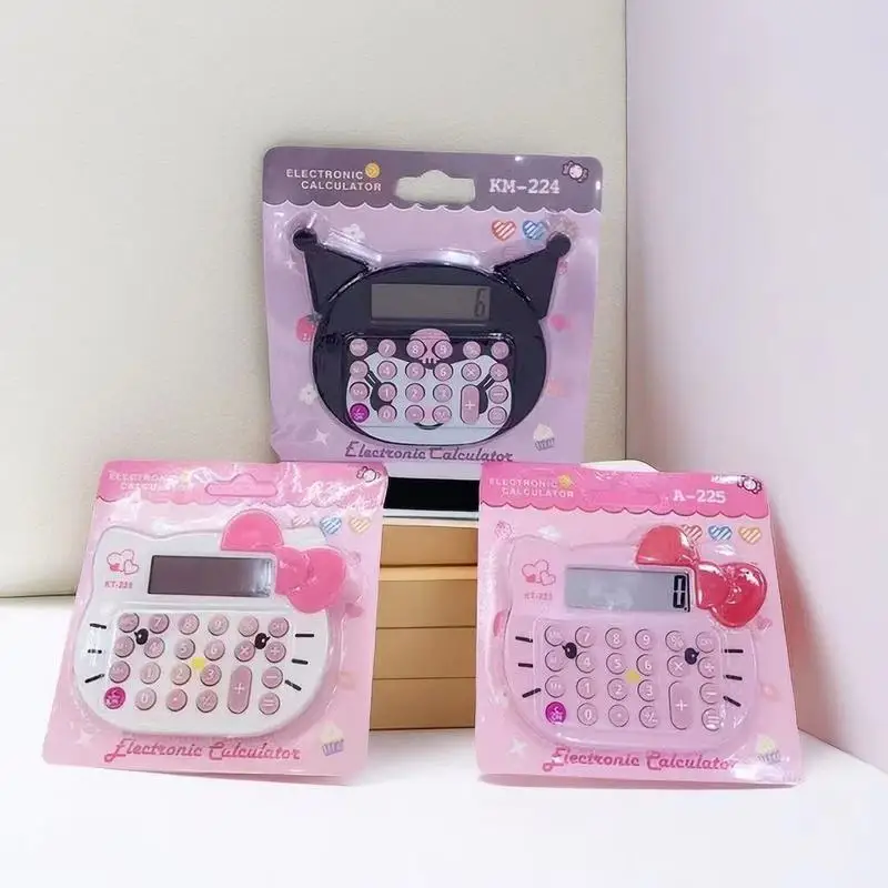 Sanrio 8-Digit Kuromi Calculator Cute Cartoon Computer Student Calculator Office Special Portable School Nice Teaching Tools
Sanrio 8-Digit Kuromi Calculator Cute Cartoon Computer Student Calculator Office Special Portable School Nice Teaching Tools