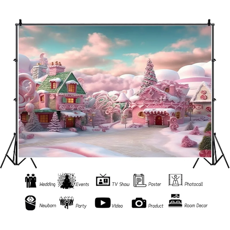 SHUOZHIKE Christmas Decorations Photography Backdrops Candy House Living Room Ornament Birthday Photo Studio Background SS-22
SHUOZHIKE Christmas Decorations Photography Backdrops Candy House Living Room Ornament Birthday Photo Studio Background SS-22