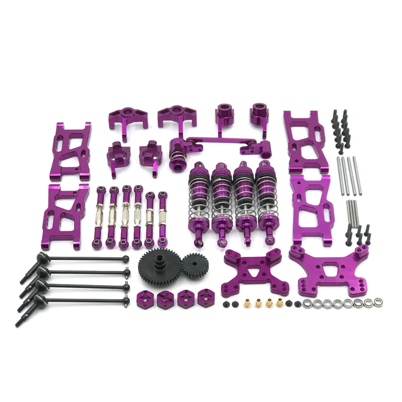 

WLtoys RC Car 144001 124019 General Metal Upgrade And Modification Parts, Vulnerable Modification Kits 14-Piece Set