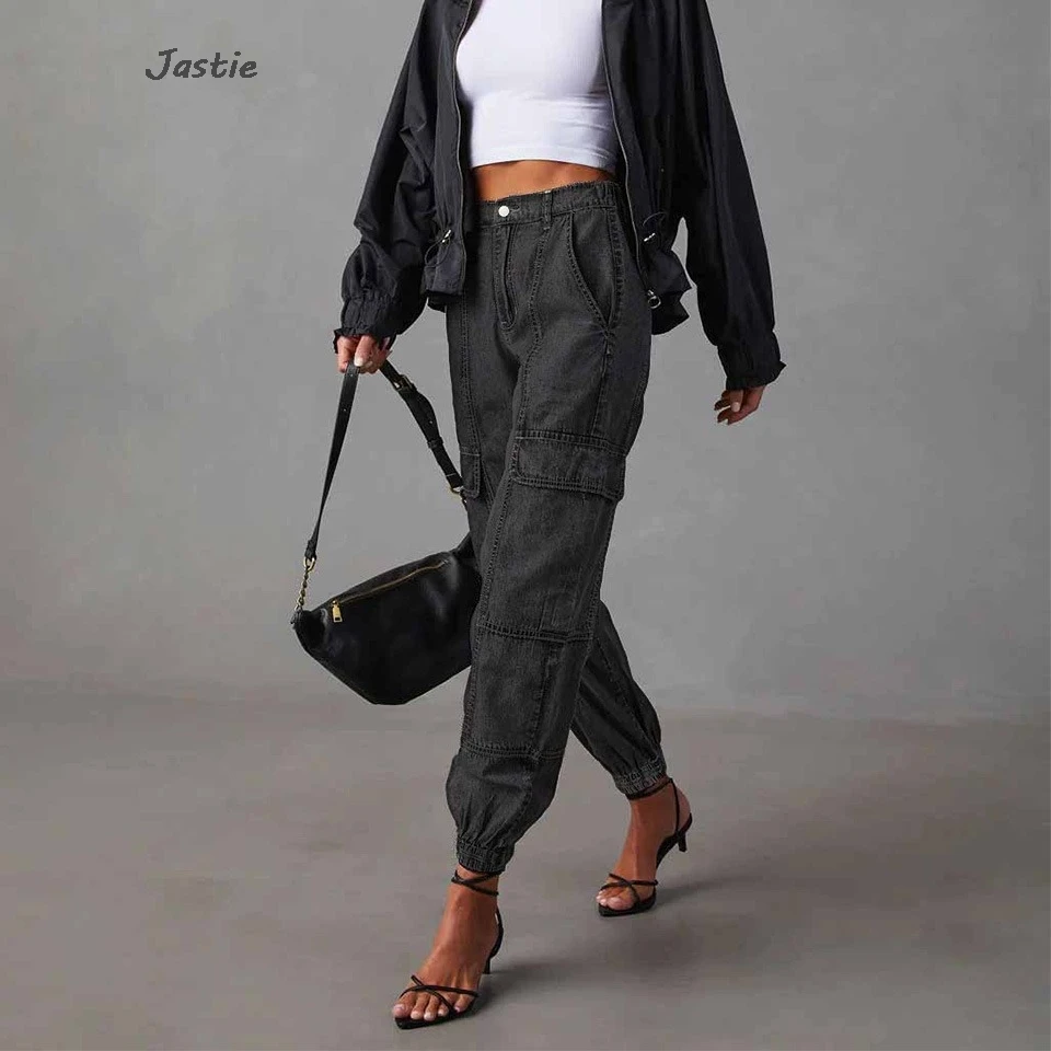 Retro Work Jeans Women Fashion Casual Elastic Waist Denim Women's Pants Autumn Loose Fitting Leggings Pants Street Style 2024
Retro Work Jeans Women Fashion Casual Elastic Waist Denim Women's Pants Autumn Loose Fitting Leggings Pants Street Style 2024