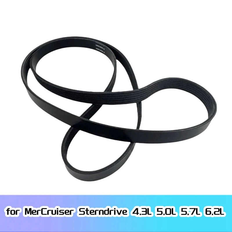 

Serpentine Belt For Mercruiser Sterndrive 4.3L 5.0L 5.7L 6.2L Engines 57-8638764 57-862086 57-862086A1 57-865615Q04 Accessories
