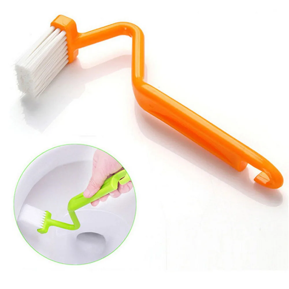 V Shape Toilet Cleaning Brush Portable Toilet Brush Scrubber Curved Clean Side Bending Handle Corner Brush Random Color
V Shape Toilet Cleaning Brush Portable Toilet Brush Scrubber Curved Clean Side Bending Handle Corner Brush Random Color