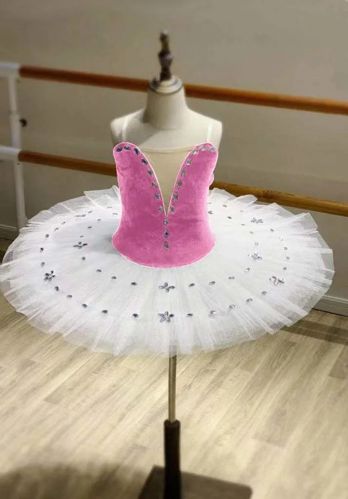 

Red Black Professional Ballet Dresss Women Kids Adulto Pancake Tutu Ballet Swan Lake Costumes Ballet Dress Girl Ballerina Outfit