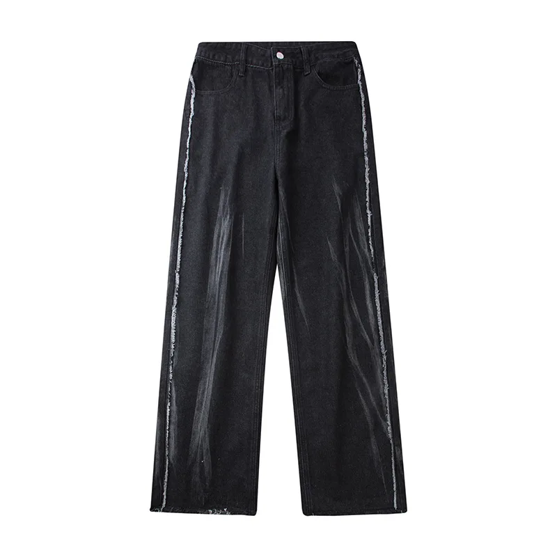Men's Jeans European American High Street Washed Distressed Hip-Hop Tide Brand Raw Edge Straight Loose Wide-Leg Pants ins hot
Men's Jeans European American High Street Washed Distressed Hip-Hop Tide Brand Raw Edge Straight Loose Wide-Leg Pants ins hot