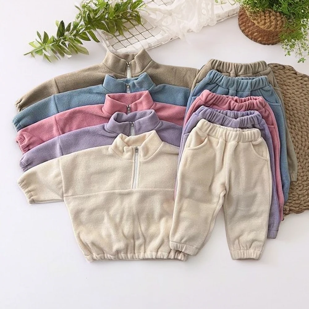 Autumn Winter Toddler Boys Girl Sports Clothes Sets Solid Long Sleeve Baby Suit Hoodies Tops and Pants 2PCS Infant Clothing 0-3T
Autumn Winter Toddler Boys Girl Sports Clothes Sets Solid Long Sleeve Baby Suit Hoodies Tops and Pants 2PCS Infant Clothing 0-3T