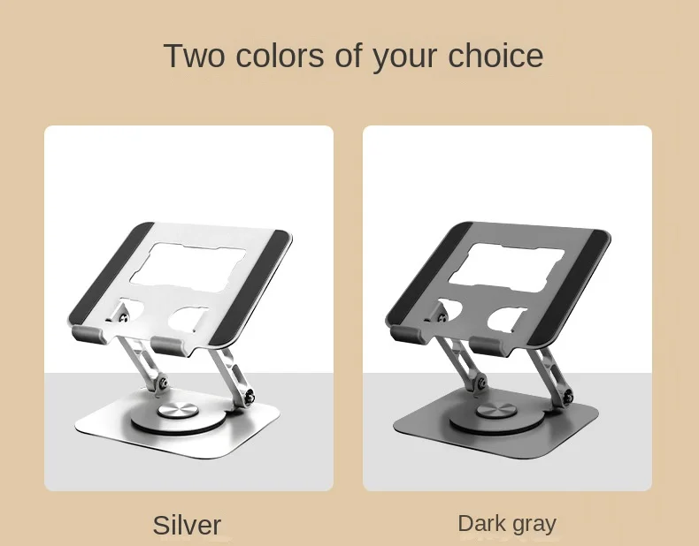 Foldable Tablet Bracket Stand 360 Degree Rotating Portable Laptop Bracket Hollow Heat Dissipation Height Adjustable Accessories Foldable Tablet Bracket Stand 360 Degree Rotating Portable Laptop Bracket Hollow Heat Dissipation Height Adjustable Accessories