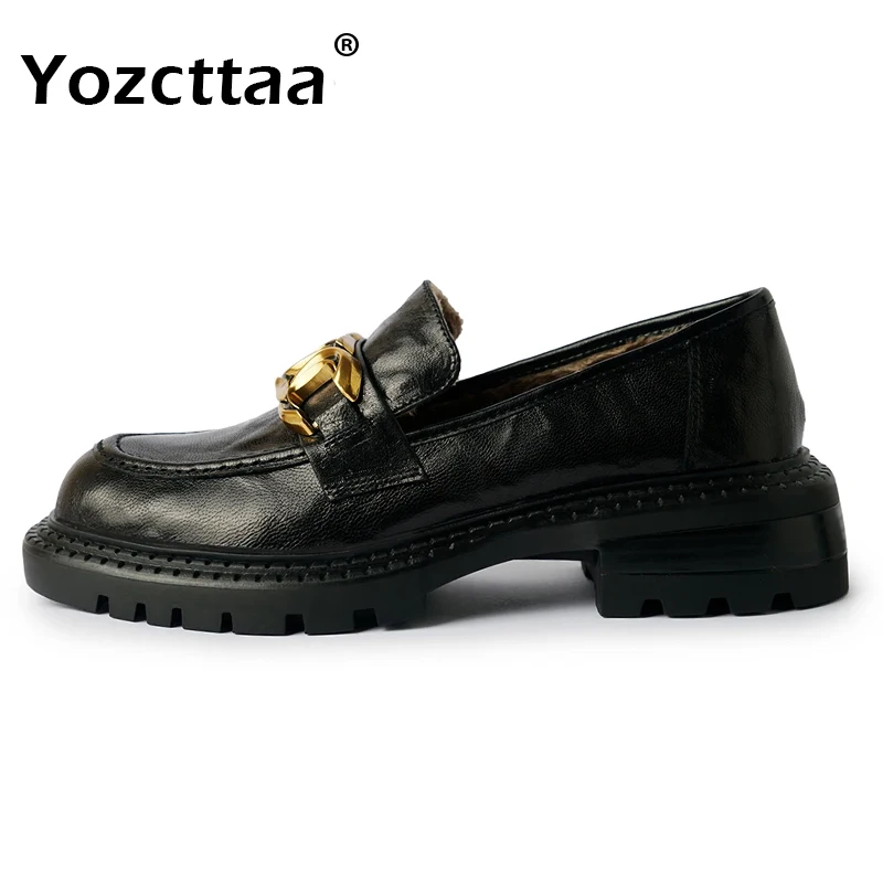Туфли Yozcttaa женские из натуральной кожи, модные повседневные лоферы, платформа, средний толстый каблук, платформа, Золотая цепочка, Ins размер 34-40, весна 2024
Туфли Yozcttaa женские из натуральной кожи, модные повседневные лоферы, платформа, средний толстый каблук, платформа, Золотая цепочка, Ins размер 34-40, весна 2024