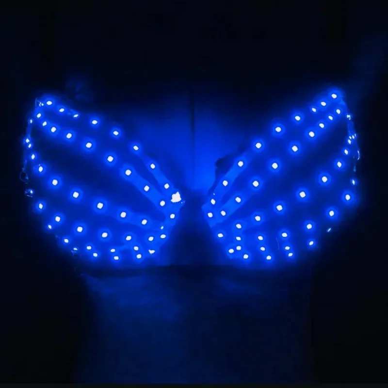 

LED Bra Women's Costume Carnival Lingerie Tron Rave Festival Clothing Nightclub Bar Clubwear Light Up Suit Event Party Dancer