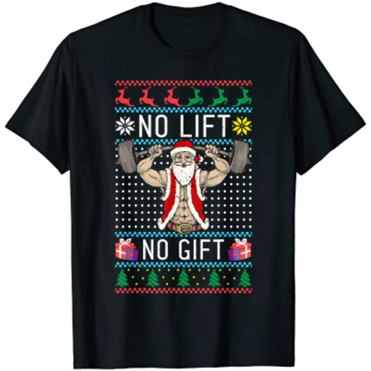 No Lift No Gift Funny Santa Bodybuilder Ugly Christmas Men T-Shirt Short Sleeve Casual Cotton O-Neck Shirts
No Lift No Gift Funny Santa Bodybuilder Ugly Christmas Men T-Shirt Short Sleeve Casual Cotton O-Neck Shirts