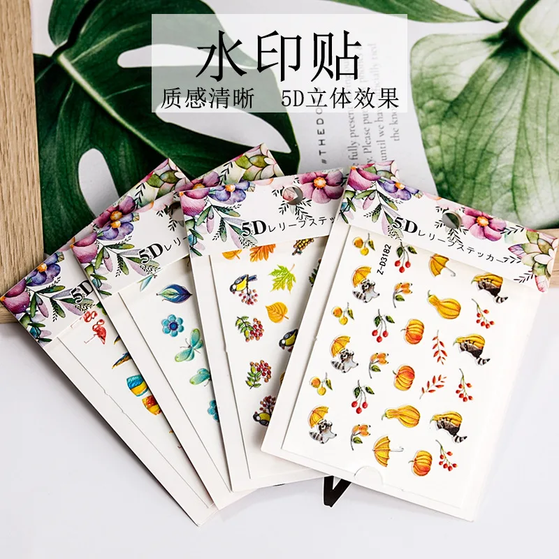 2023 5D Acrylic Engraved Natural Bee Nail Sticker Nail Water Decals Animals Insects Color Leaf Empaistic Nail Water Slide Decals
2023 5D Acrylic Engraved Natural Bee Nail Sticker Nail Water Decals Animals Insects Color Leaf Empaistic Nail Water Slide Decals