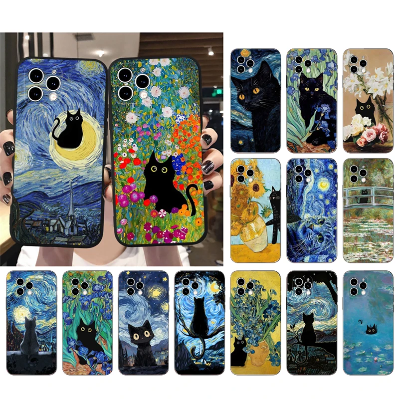 Retro Oil Painting Van-Gogh Cat Phone Case For iphone 15 14 Pro Max 13 12 11 Pro Max XSMax XR 12 13 mini 14 Plus Shell
Retro Oil Painting Van-Gogh Cat Phone Case For iphone 15 14 Pro Max 13 12 11 Pro Max XSMax XR 12 13 mini 14 Plus Shell