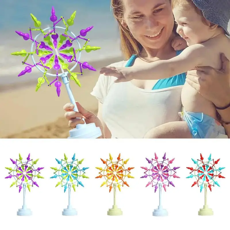 

Mixed Color Party DIY Lawn 3D Windmill Decor Whirligig Wind Spinner Pinwheel Yard Garden Decoration Early Learning Games
