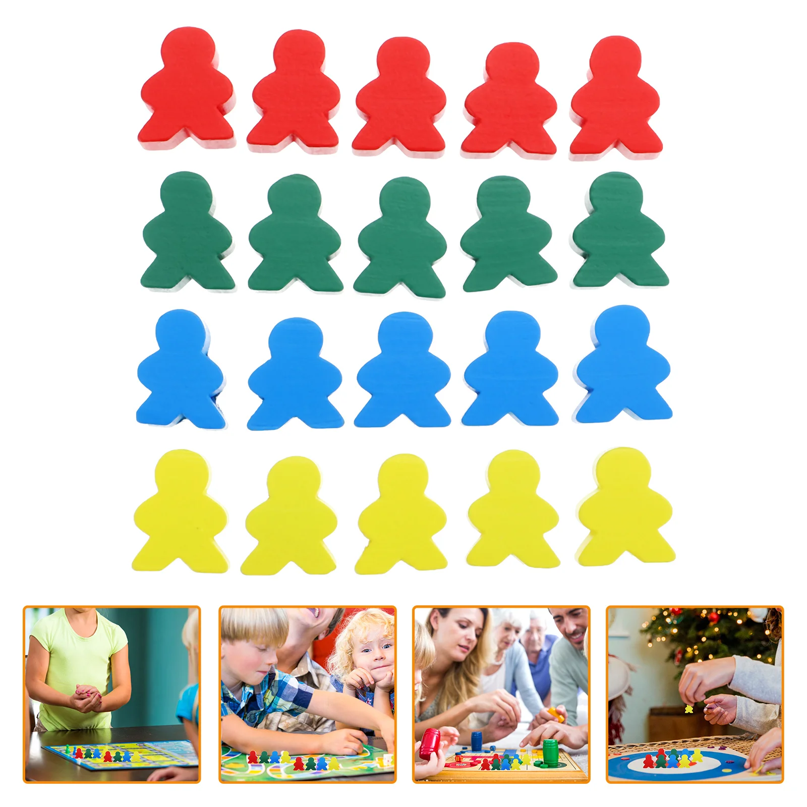40 Pcs Board Game Accessories Desktop Toys Educational Wooden Chessman Human Shaped Pawns Child Chessmen
40 Pcs Board Game Accessories Desktop Toys Educational Wooden Chessman Human Shaped Pawns Child Chessmen