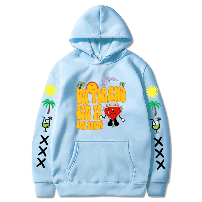 Bad Bunny Hoodie Men Women Fashion Letter Print Hoodie Trend Men Casual Sweatshirt Fleece Comfort Hoodie 2022 New Tops
Bad Bunny Hoodie Men Women Fashion Letter Print Hoodie Trend Men Casual Sweatshirt Fleece Comfort Hoodie 2022 New Tops