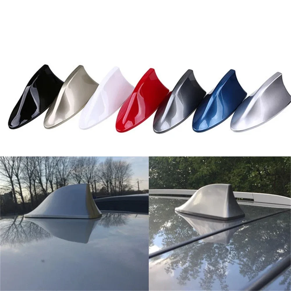 

Universal Car Roof Shark Fin Car Shark Antenna Radio FM Signal Design Aerials Antenna Car Styling For All Car Models