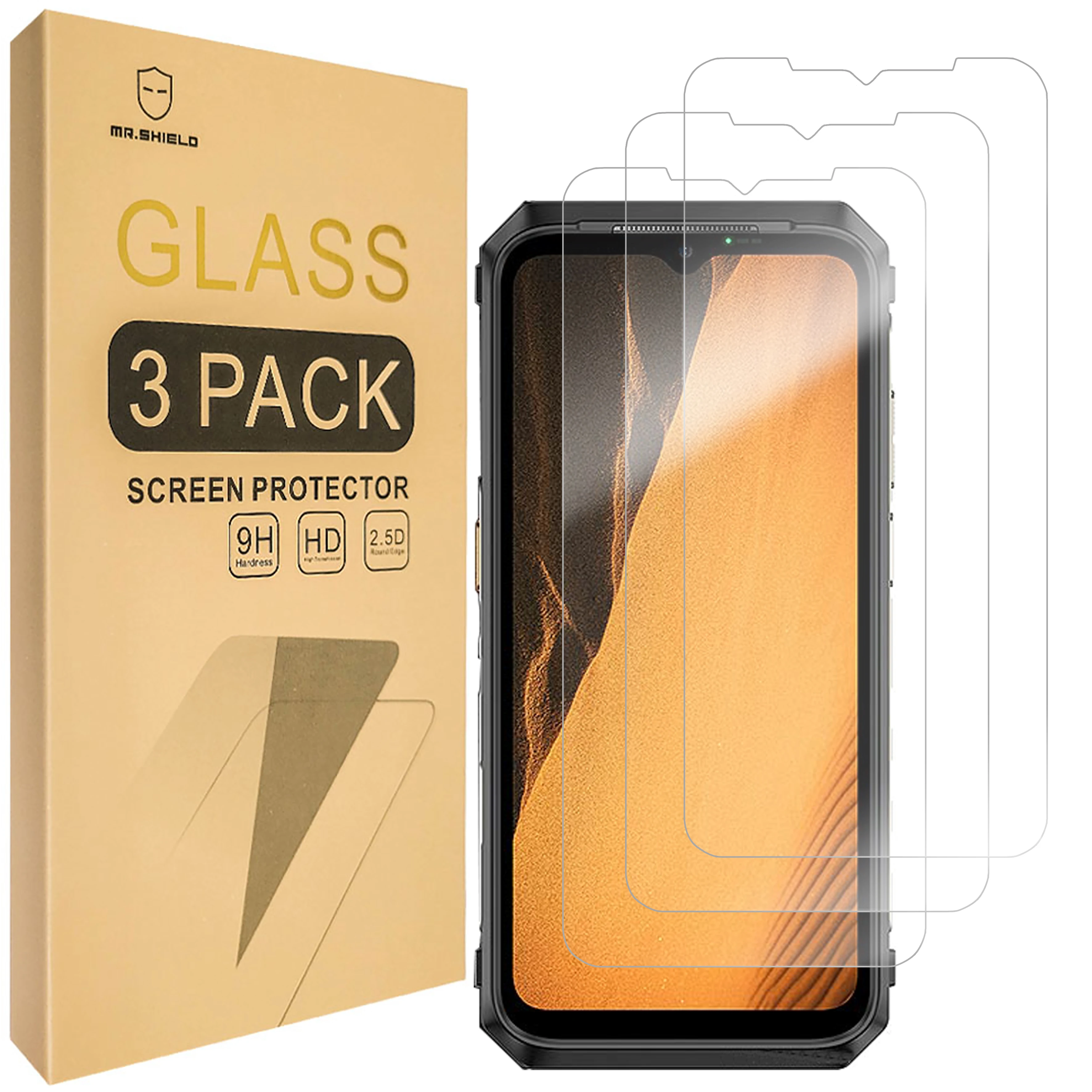 

Mr.Shield [3-Pack] Screen Protector For Ulefone Power Armor 19 / Power Armor 19T [Tempered Glass] [Japan Glass with 9H Hardness]