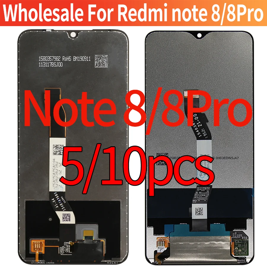 Оптовая продажа 5/10 шт./партия оригинальный ЖК-дисплей для Xiaomi Redmi Note 8 /Note Pro Note8 с