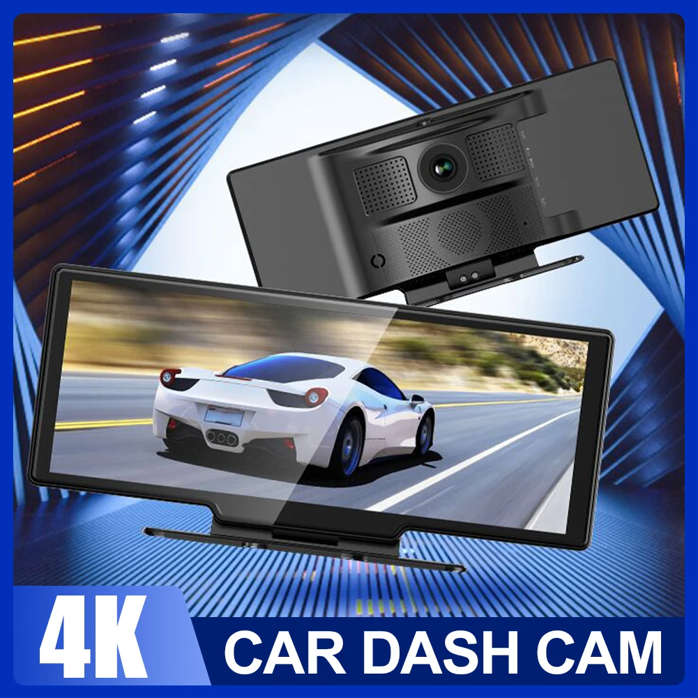 Front and Rear Cameras Car Dash Cam 4K+1080P For WiFi CarPlay & Android Auto 11" Touch Screen DVR GPS Driving Recorder 24H Park
Front and Rear Cameras Car Dash Cam 4K+1080P For WiFi CarPlay & Android Auto 11" Touch Screen DVR GPS Driving Recorder 24H Park