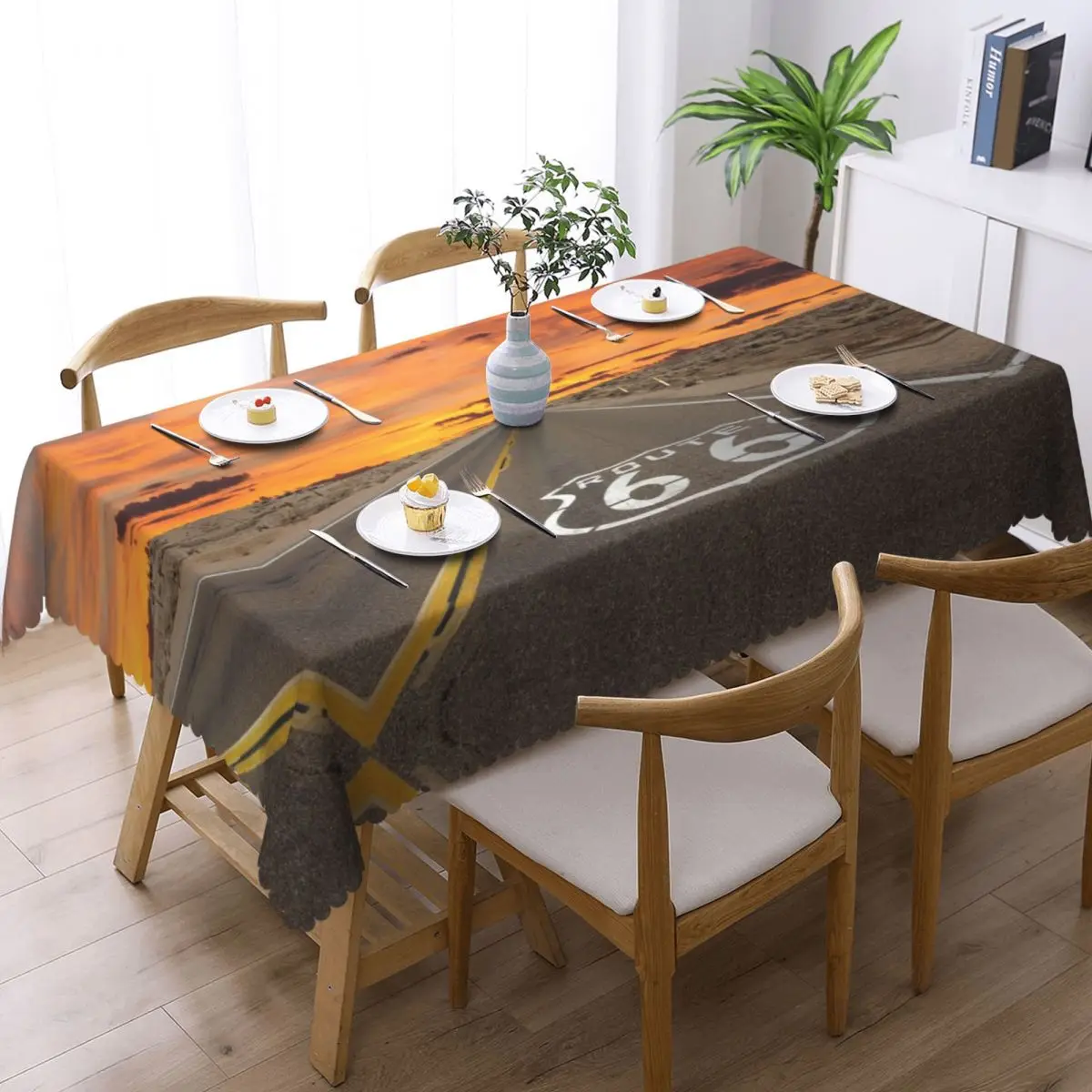 Круглая скатерть America Highway Route 66, 60 дюймов, скатерть для свадебного стола
Круглая скатерть America Highway Route 66, 60 дюймов, скатерть для свадебного стола