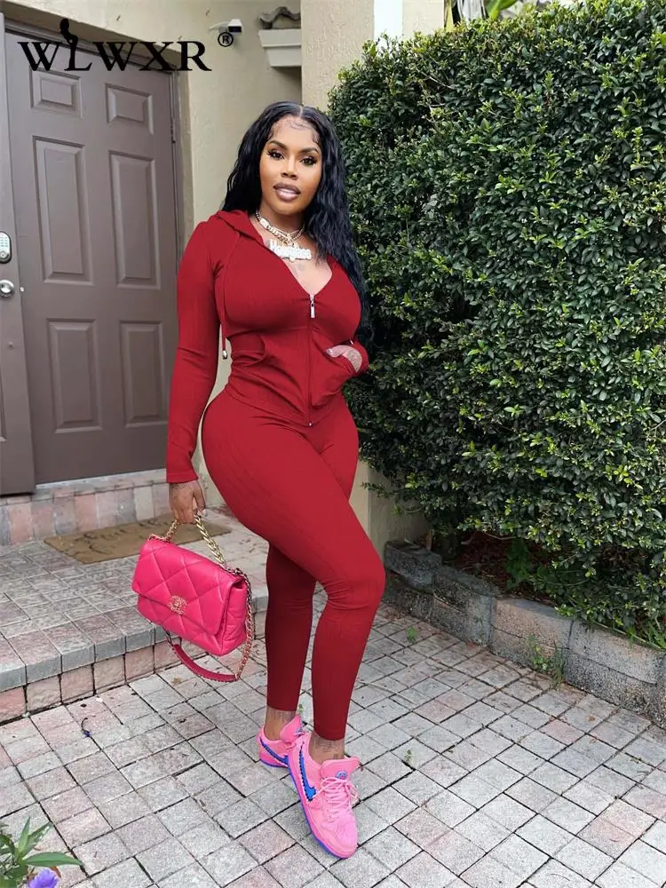 WLWXR Autumn Black Tracksuit 2 Two Piece Sets Women Outfits 2022 Long Sleeve Zip Up Hoodies And Pants Sets Female Matching Sets
WLWXR Autumn Black Tracksuit 2 Two Piece Sets Women Outfits 2022 Long Sleeve Zip Up Hoodies And Pants Sets Female Matching Sets