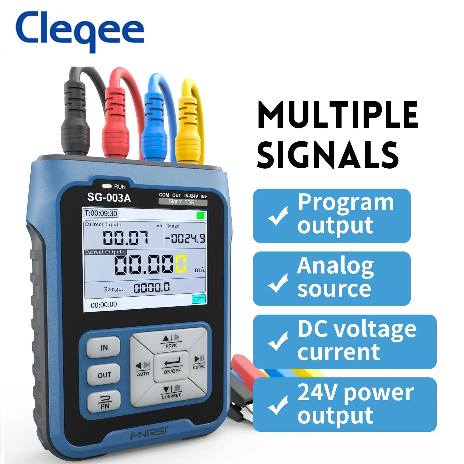 SG-003A 0-10V Adjustable Current Voltage Simulator 4-20mA Signal Generator Sources Transmitter Calibrator
SG-003A 0-10V Adjustable Current Voltage Simulator 4-20mA Signal Generator Sources Transmitter Calibrator