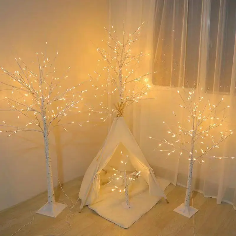 

Christmas Decoration Birch Tree LED Bedroom Light for Landscape Luminous Decoration New Year Decor Tree Light DIY Xmas Tree Gift