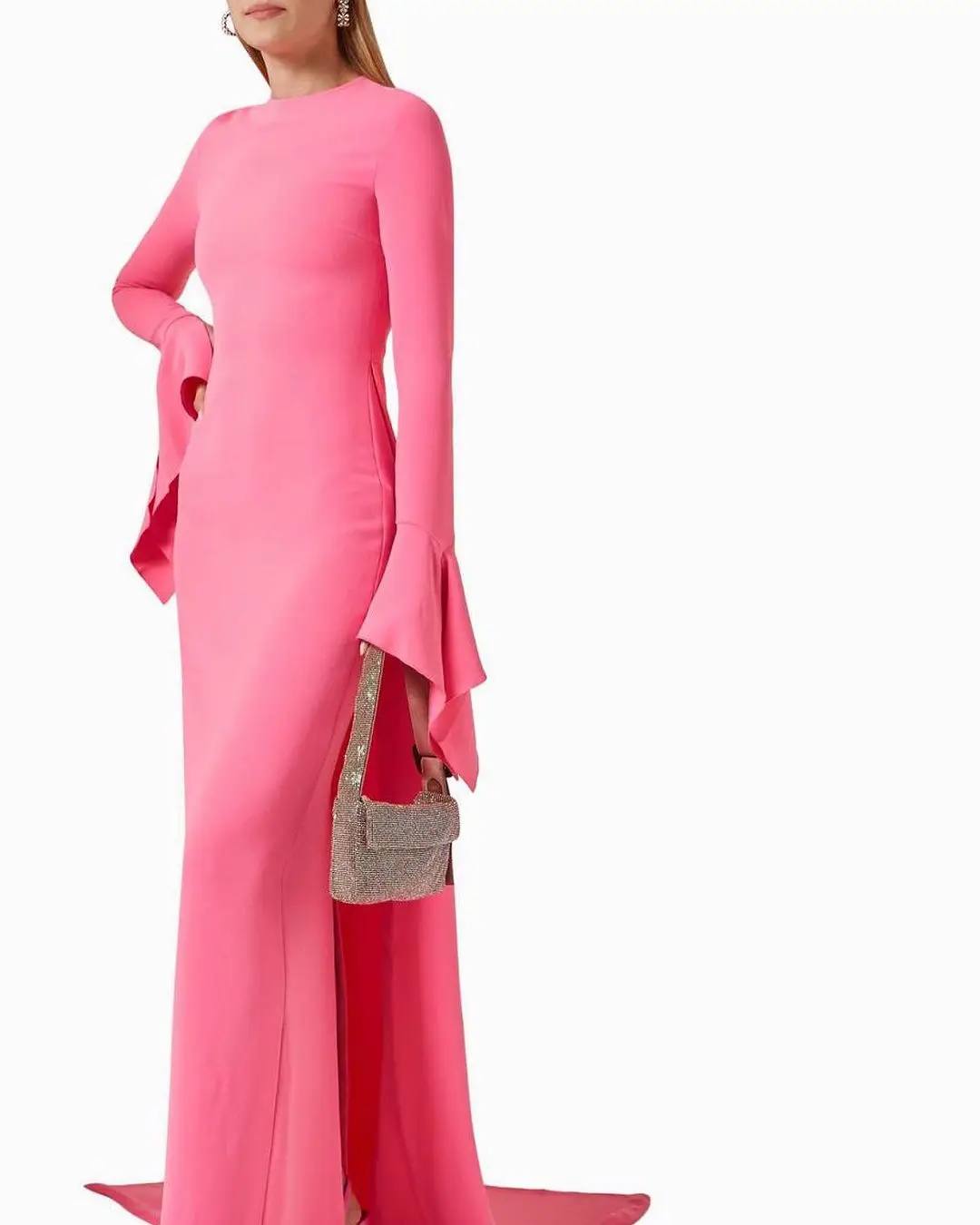 Hot Pink Evening Dress Floor-Length O Neck Prom Dresses Long Sleeves Custom Simple Dubai Formal Women's Party Gown 2024 New
Hot Pink Evening Dress Floor-Length O Neck Prom Dresses Long Sleeves Custom Simple Dubai Formal Women's Party Gown 2024 New
