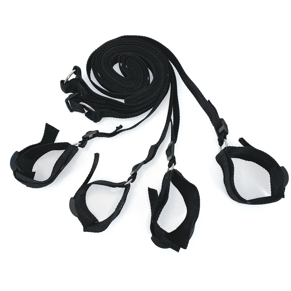 Bdsm Bed Bandages Restraints Handcuffs Open Leg Bdsm Bondage Set Ankle Cuffs Rope Strap Adult Fetish Sex Toys for Woman Couples Bdsm Bed Bandages Restraints Handcuffs Open Leg Bdsm Bondage Set Ankle Cuffs Rope Strap Adult Fetish Sex Toys for Woman Couples