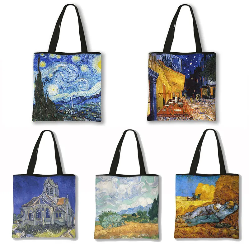 Blossoming Almond Tree / Starry Night Printing Handbag Women Shoulder Bags Van Gogh Casual Totes Bag Woman Shoppping Bags Gift
Blossoming Almond Tree / Starry Night Printing Handbag Women Shoulder Bags Van Gogh Casual Totes Bag Woman Shoppping Bags Gift