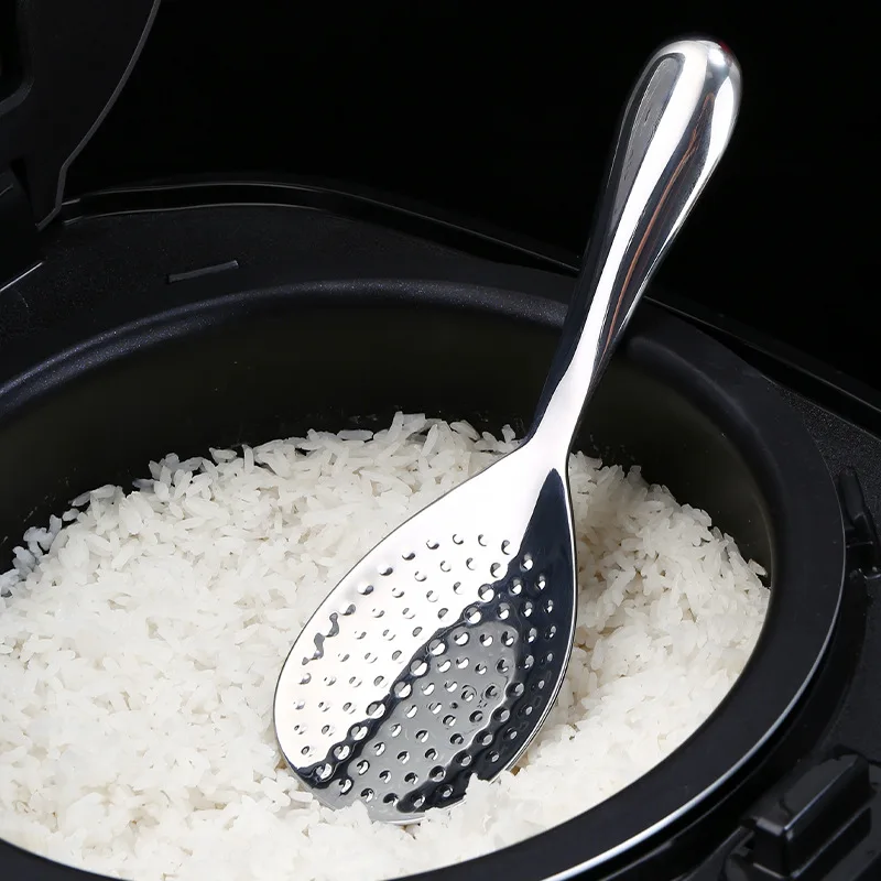 

Stainless Steel Rice Spoon Large Capacity Rice Paddle Deepen Thicken Soup Spoon Kitchen Cooking Tools Tableware