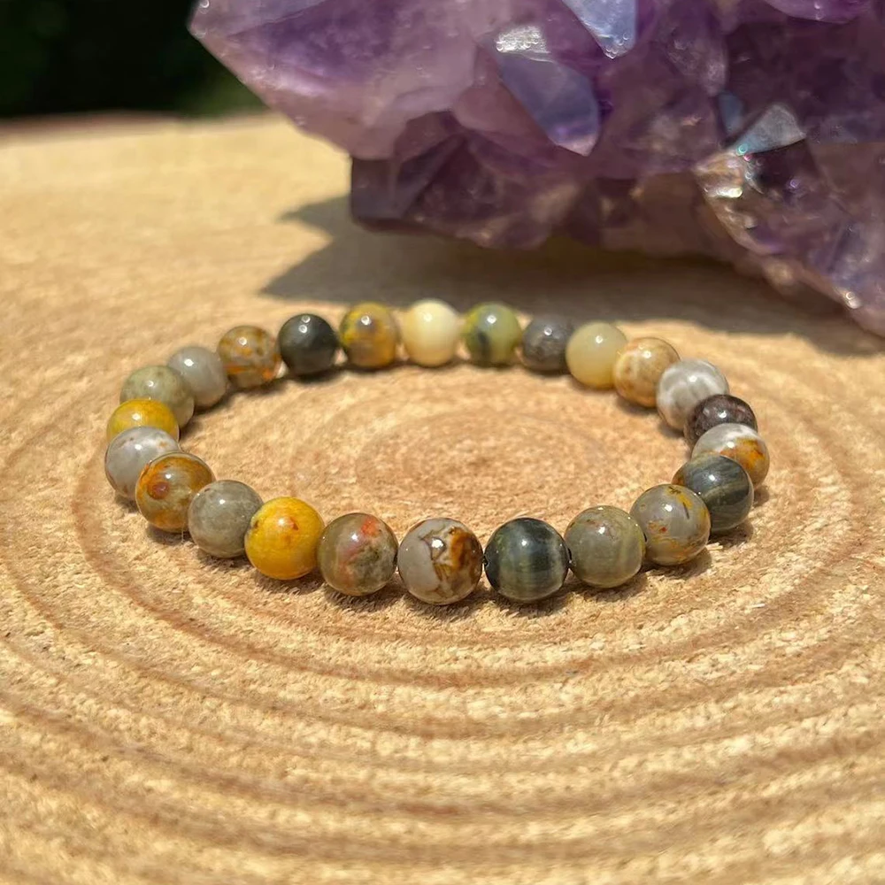MG1954 8 mm RARE Bumblebee Jasper Bracelet Spiritual Road Opener Blocks Crystal Gemstone Jewelry
MG1954 8 mm RARE Bumblebee Jasper Bracelet Spiritual Road Opener Blocks Crystal Gemstone Jewelry