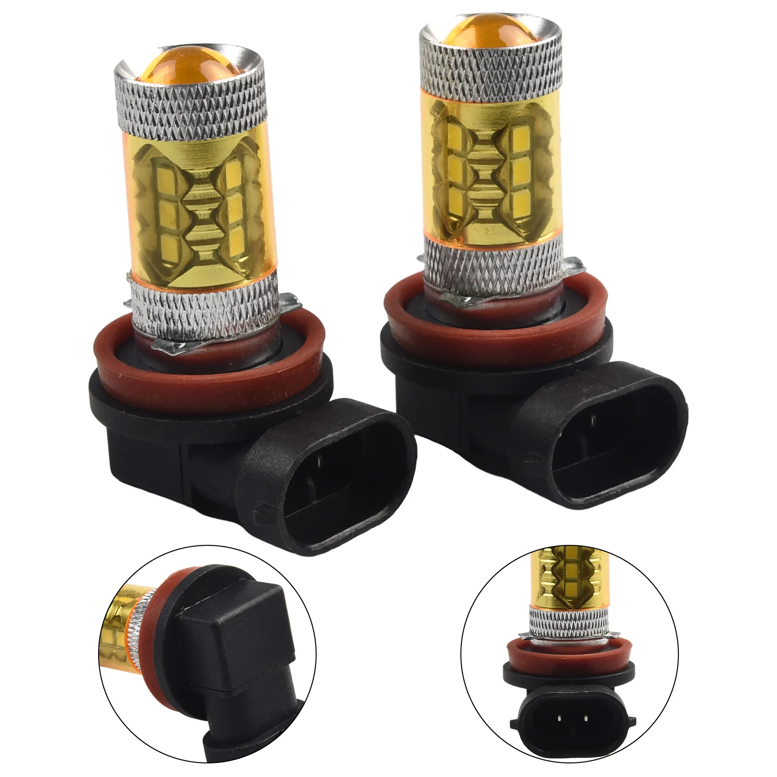 H11 H8 LED Bulbs 1500lm Golden Yellow Fog Light DRL Light High Power 80W/3000K Lamp Accessories For Vehicles
H11 H8 LED Bulbs 1500lm Golden Yellow Fog Light DRL Light High Power 80W/3000K Lamp Accessories For Vehicles