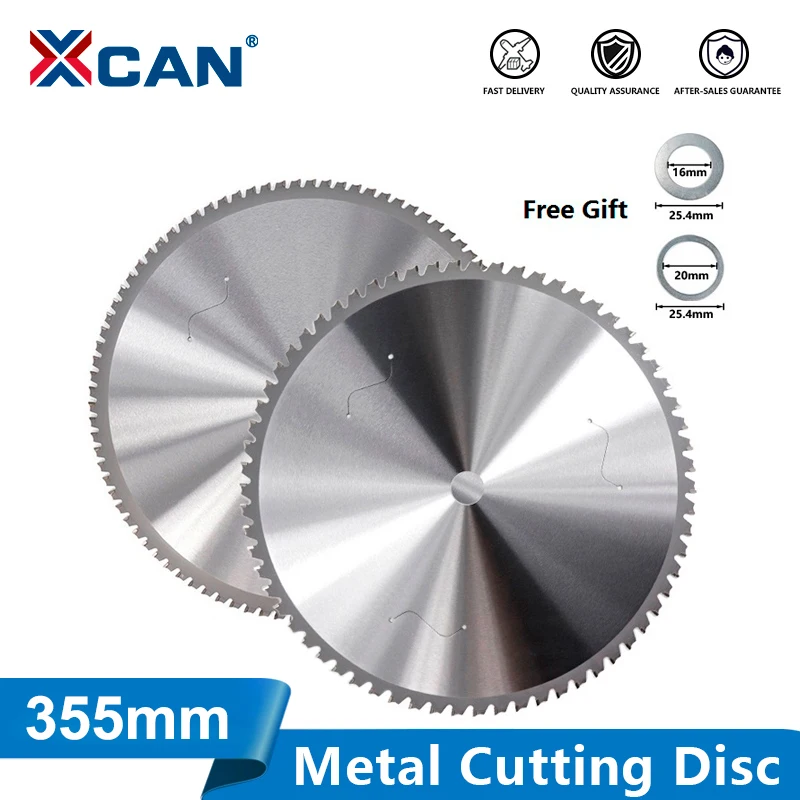 XCAN Metal Cutting Blade 355mm Circular Saw Blade For Aluminum Iron Steel Metal Cutting Disc Carbide Saw Blade
XCAN Metal Cutting Blade 355mm Circular Saw Blade For Aluminum Iron Steel Metal Cutting Disc Carbide Saw Blade