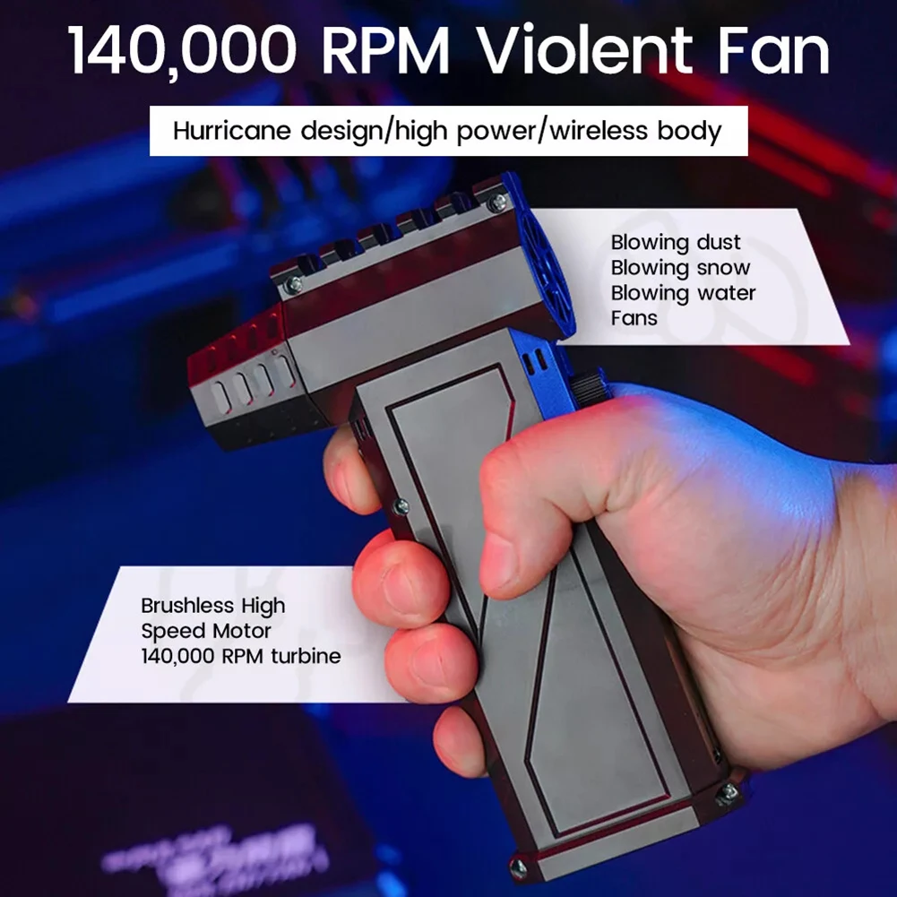 Jet Blower 140000 RPM Brushless Motor Electric Turbo Jet Fan USB Rechargeable Powerful Dust Blower High-Speed Turbo Violent Fan
Jet Blower 140000 RPM Brushless Motor Electric Turbo Jet Fan USB Rechargeable Powerful Dust Blower High-Speed Turbo Violent Fan