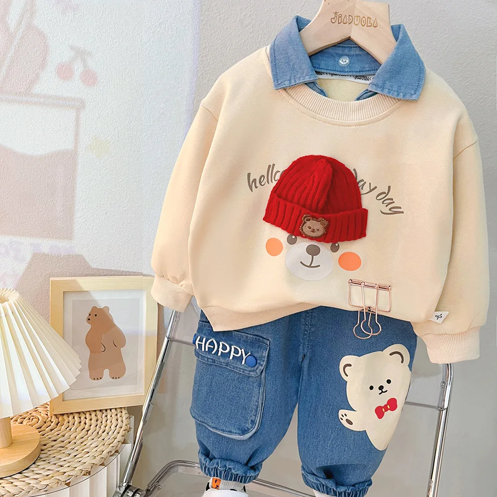 Children's hoodie set in foreign fashion children's two-piece spring autumn boys' casual clothes baby children's clothes 1-4Y
Children's hoodie set in foreign fashion children's two-piece spring autumn boys' casual clothes baby children's clothes 1-4Y