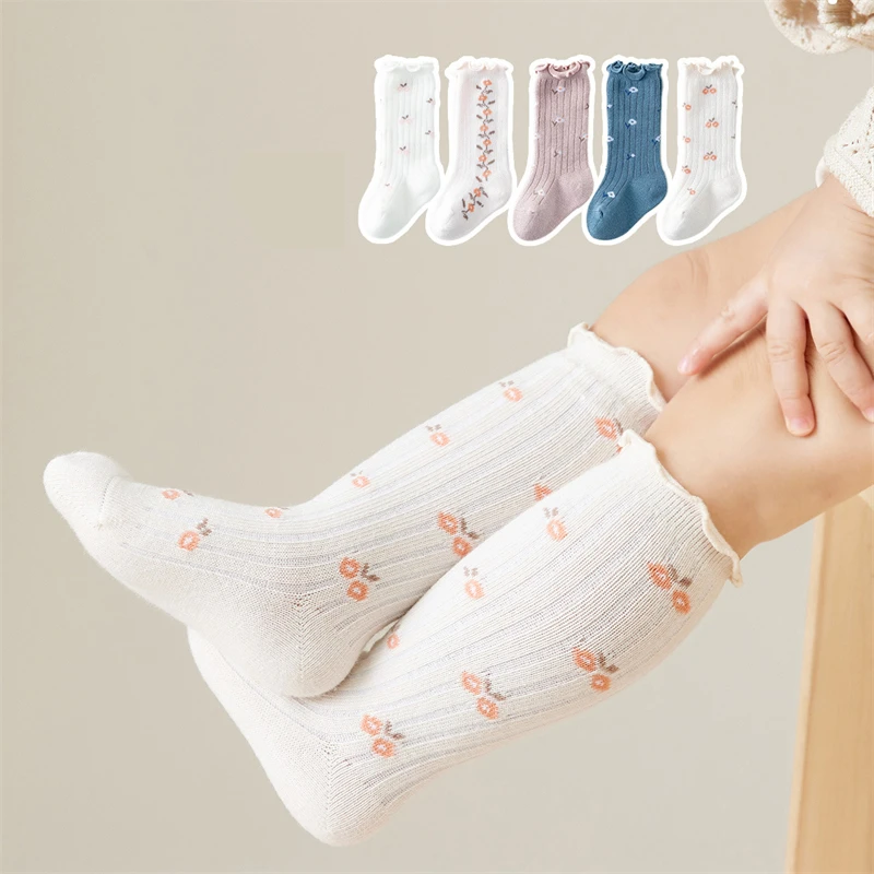 Spring Baby Ruffle Girls Socks Knee High Long Sock Kids Soft Cotton Toddlers Print Socks Children Princess Socks for 0-5 Years
Spring Baby Ruffle Girls Socks Knee High Long Sock Kids Soft Cotton Toddlers Print Socks Children Princess Socks for 0-5 Years
