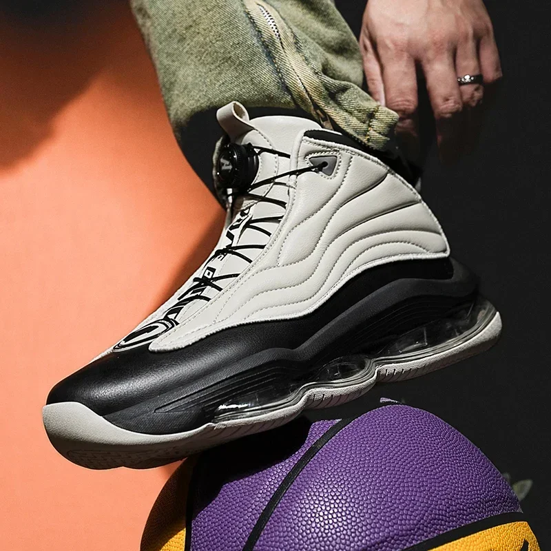 Zapatillas de baloncesto de alta calidad para hombre, zapatillas deportivas de calle a la moda, zapatillas de entrenamiento de baloncesto con amortiguación de aire Zapatillas de baloncesto de alta calidad para hombre, zapatillas deportivas de calle a la moda, zapatillas de entrenamiento de baloncesto con amortiguación de aire