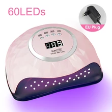UV LED Nail Dryer For Manicure Smart Sensor 60LED Fast Drying Nail Polish With Timer Setting LCD Display Salon Use Nail Art Tool
UV LED Nail Dryer For Manicure Smart Sensor 60LED Fast Drying Nail Polish With Timer Setting LCD Display Salon Use Nail Art Tool