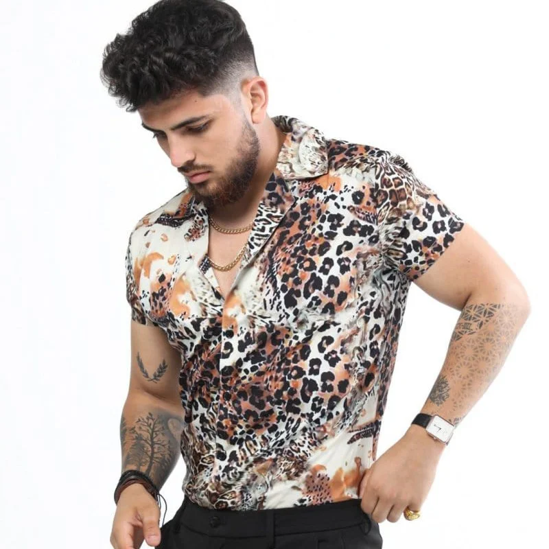 The Latest European Fashion Shirt Men's Suit Party Leopard High-definition Graphic Shirt Lapel Single-breasted Shirt S-3XL
The Latest European Fashion Shirt Men's Suit Party Leopard High-definition Graphic Shirt Lapel Single-breasted Shirt S-3XL