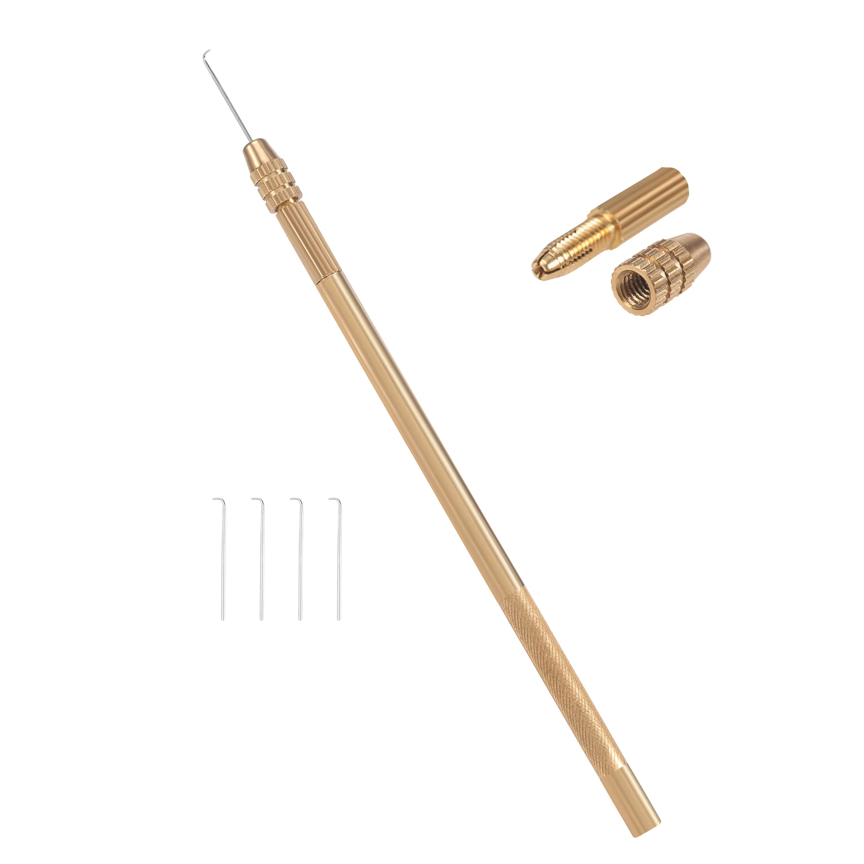 4 Pcs Ventilating Needles +1 Brasss Holder Make/Making/Repair Lace Wigs Toupee Hairpiece Wig Knotting Hook Sets Beaded Hook
4 Pcs Ventilating Needles +1 Brasss Holder Make/Making/Repair Lace Wigs Toupee Hairpiece Wig Knotting Hook Sets Beaded Hook